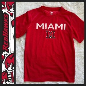 NWOT Miami Redhawks Boys Performance Tee